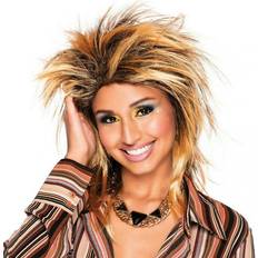 Bristol Tina Turner Peruk Guld/Svart