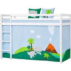 HoppeKids Curtain for Midhigh Bed Dinosaur (70x160m) 27.6x63"