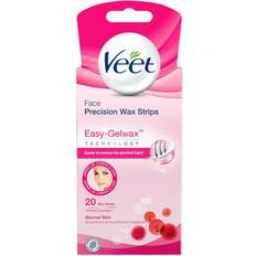 Dam Vax Veet Easy-Gelwax Face Precision Wax Strips 20-pack