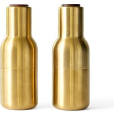 Menu Køkkenudstyr Menu Brushed Brass Bottle Saltkværn, Peberkværn 2stk 20.5cm