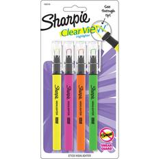 Sharpie Clear View Highlighter Stick Assorted 4 Pack