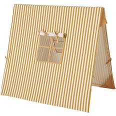 Träleksaker Lektält ferm LIVING Mustard Thin Striped Tent