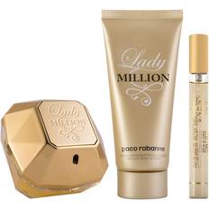 Lady million 100ml Rabanne Lady Million Gift Set EdP 80ml + EdP 10ml + Body Lotion 100ml