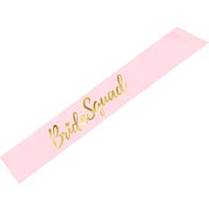 Vyöt PartyDeco Sash Bride Squad PInk/Gold