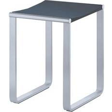 Plata Taburetes de Ducha Keuco Plan Hocker 14982 Verchromt Und Schwarzgrau