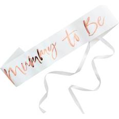 Sash Mummy to Be White/Rose Gold