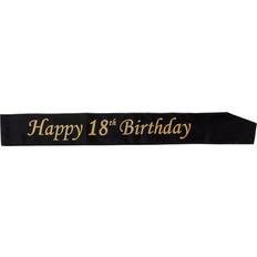 Fødselsdage Ordensbånd Hisab Joker Sash 25th Birthday Black/Gold 18-pack