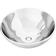 vidaXL Lavabo 32,5 x 14 cm Céramique Argenté