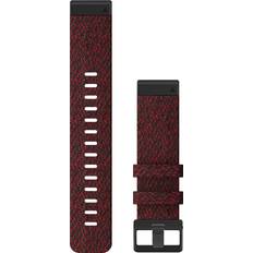 Rot Uhrenarmbänder Garmin QuickFit 22mm Nylon Watch Band