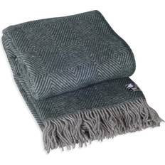 Silkeborg Uldspinderi Fanø Tæppe Dark Pine Green (240x140cm)