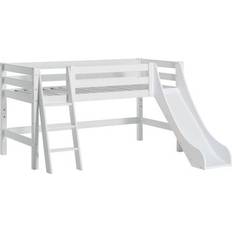 Rutschkanor Loftsängar Barnrum HoppeKids Premium Halfhigh Bed with Slide & Ladder 90x200cm