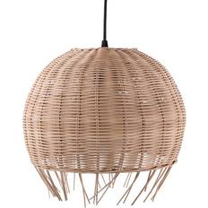 Rattan Pendant Lamps Beliani Drino Pendant Lamp 27cm