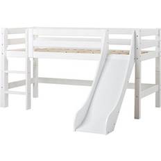 Rutschkanor Loftsängar Barnrum HoppeKids Premium Halfhigh Bed with Slide & Ladder 90x200cm