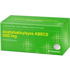 ABECE Receptfria läkemedel Acetylsalicylsyra ABECE 500mg 50 st Tablett