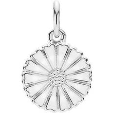 Hvid Charms & Vedhæng Lund Copenhagen Marguerite Pendant - Silver/White