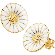 Daisy örhängen georg jensen Georg Jensen Daisy Large Earrings - Gold/White