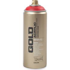 Gold Acrylic Professional Spray Paint Red 400ml