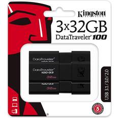 Usb 3 32gb Kingston USB 3.0 DataTraveler 100 G3 32GB (3-pack)