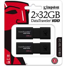 Kingston USB 3.0 DataTraveler 100 G3 32GB (2-pack)