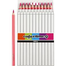 Colortime Jumbo Colored Pencil Pink 5mm 12 Pack