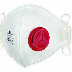 N95 Gezichtsmaskers Deltaplus M1300V Series Disposable Respirator for General Purpose Protection, FFP3, Valved, Fold Flat 10Each per