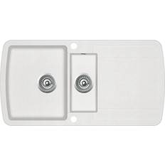 vidaXL Évier De Cuisine Granit Double Lavabo