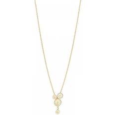 Lund Copenhagen Marguerite Necklace - Gold/White