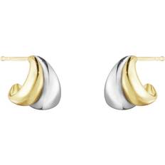 Georg Jensen Curve Earrings - Gold/Silver