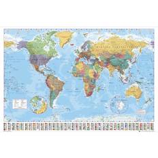 Maps Posters GB Eye World Map Poster 140x100cm