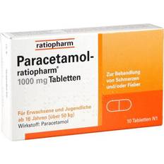Rezeptfreie Arzneimittel Paracetamol 1000mg 10 Stk. Tablette