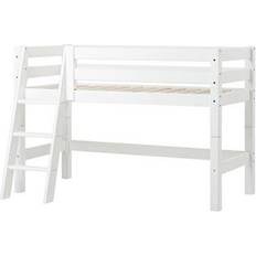 Træ Loftssenge Børneværelse HoppeKids Premium Halfhigh Bed with Ladder 90x200cm