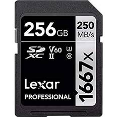 Lexar pro 256gb Lexar Media Professional SDXC Class 10 UHS-II U3 V60 1667x 256GB