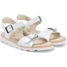 Clarks Kinderenschoenen Clarks Crown Bloom K Sandalen - White Leather