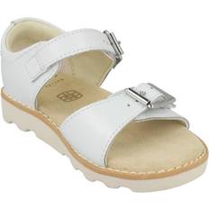 Clarks Toddler Crown Bloom - White Leather