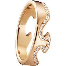 Roségull Ringer Georg Jensen Fusion End Ring - Rose Gold/Diamonds