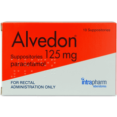 Medicines Alvedon Paracetamol 125mg 10pcs Suppository