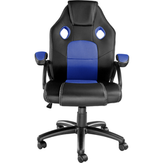 tectake Chaise gamer MIKE noir/bleu