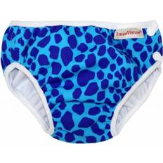 Trykknapper Badebleer Børnetøj ImseVimse Swim Diapers- Blue Leopard