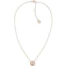 Tommy Hilfiger Stud Necklace - Rose Gold/White