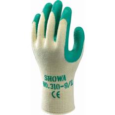 Guantes de jardinería Showa 310, Revestimiento de Látex, Uso general, Amarillo/verde, 10/XL