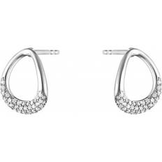 Offspring Earrings - Silver/Diamonds
