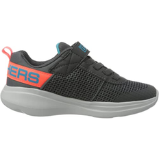 Skechers Boy's Go Run Fast - Charcoal Textile/Charcoal Synthetic/Blue & Orange Trim Ccbl