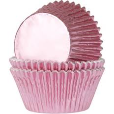 Paars Muffinvormen House of Marie Baking Cups Foil Goud