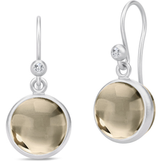 Brun Øreringe Julie Sandlau Prime Earrings - Silver/Brown