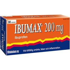 Ibuprofen - Tablett Receptfria läkemedel Ibumax 200mg 30 st Tablett