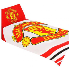 Soft Furnishings Manchester United Duvet Cover White, Red (200x135cm)