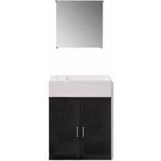 vidaXL Conjunto De Mueble Y Lavabo 3 Piezas Negro