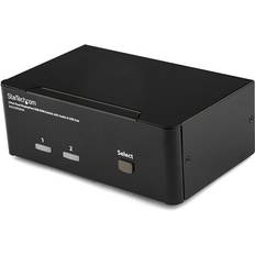 StarTech Conmutador KVM con 2 Puertos SV231DPDDUA Negro