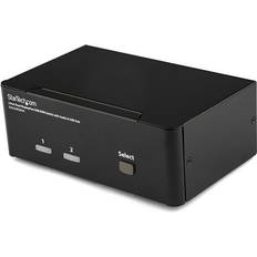 StarTech StarTech.com 2 Port Dual DisplayPort USB KVM-schakelaar w/ Audio & USB Hub