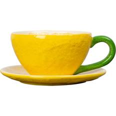 Kaffekopp med fat Byon Lemon Kaffekopp 25cl